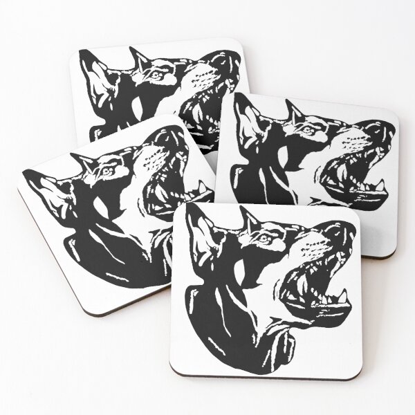 Item preview, Barking Doberman in Black and White designed and sold by Leafpig.