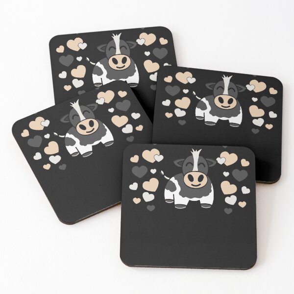Item preview, Holstein Cow Surrounded By Hearts designed and sold by eternallygifted.