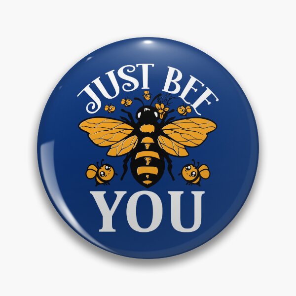 Artikelvorschau, Just Bee You inspirierendes Zitat, Blau entworfen und verkauft von sweetbelle.