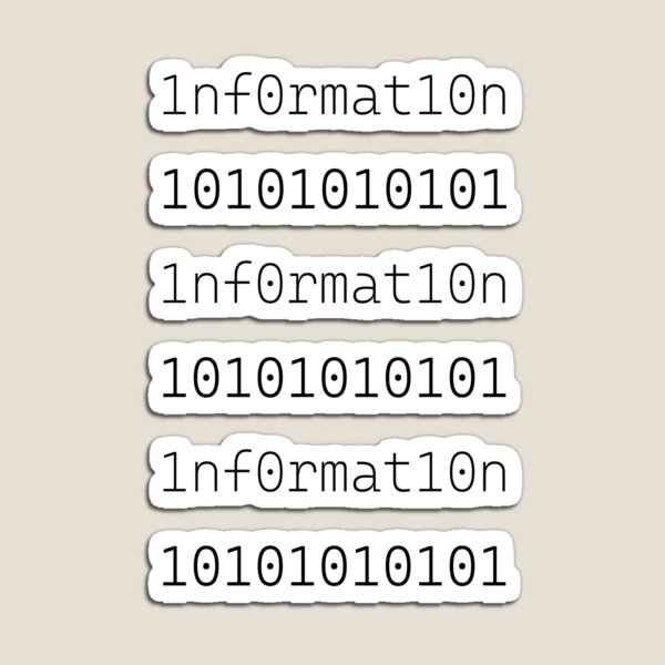 Vista previa del artículo con la obra «Información número binario», diseñado y vendido por Alaa Almasri ⭐⭐⭐⭐⭐.