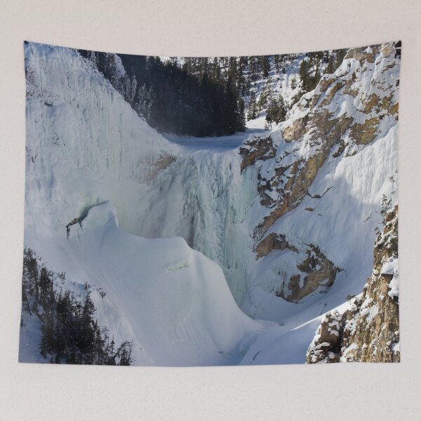Item preview, Frozen Lower Yellowstone Falls in Winter designed and sold by Gilby-Designs.