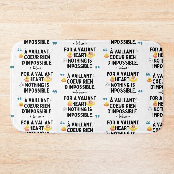Item preview, For a valiant heart nothing is impossible designed and sold by A6tan-graphiste.