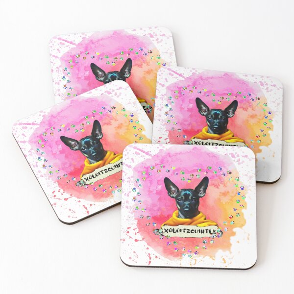 Item preview, Xoloitzcuintle watercolour designed and sold by Xolo-Rescue.