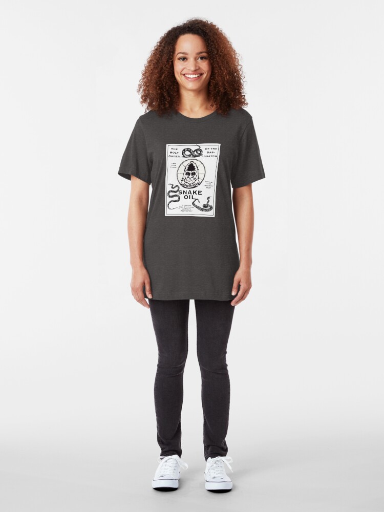 Alternate view of Saint Bigfoot Snake Oil Slim Fit T-Shirt