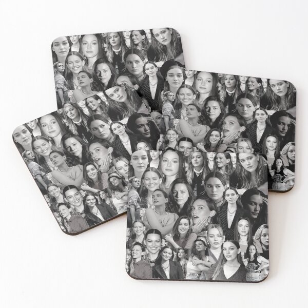 Item preview, Victoria Pedretti American actress Black and White Aesthetic Collage - 2 designed and sold by creativille.