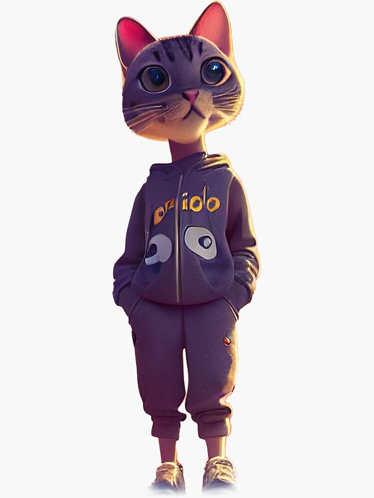 Cat wearing outlet tracksuit