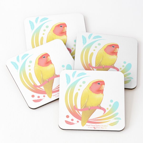 Item preview, Peach Faced Lutino Lovebird designed and sold by sylvanmist.
