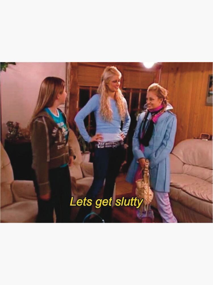 vida sencilla de paris hilton Pegatina