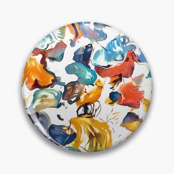 Item preview, Bright colourful abstract art flowers  designed and sold by Inktown.