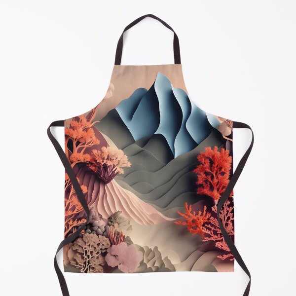 Item preview, Coral Reef Mountain in Paper art style designed and sold by FormFinder.