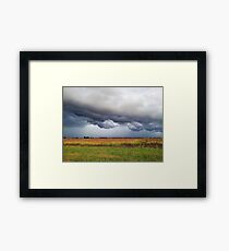 Storm Clouds over a Field Framed Print