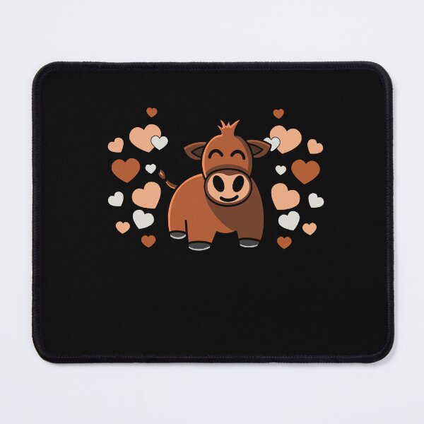Item preview, Red Angus Cow Surrounded By Hearts designed and sold by eternallygifted.