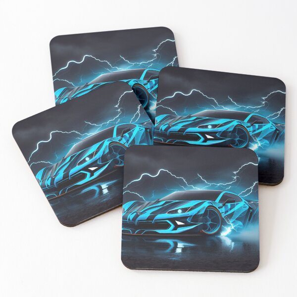 Item preview, Sports car under thunderstorm VIII designed and sold by BelowHorizon.