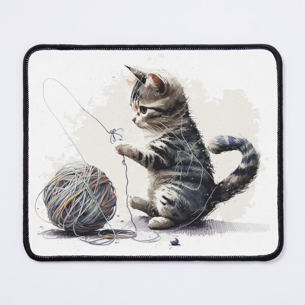 Item preview, Cat Playing With A Ball Of String designed and sold by StylishDesigns_ByJohn.