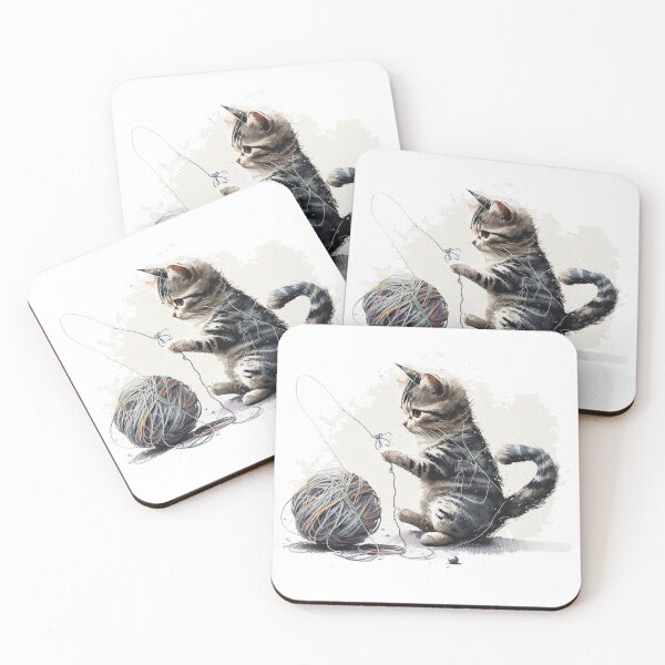 Item preview, Cat Playing With A Ball Of String designed and sold by StylishDesigns_ByJohn.