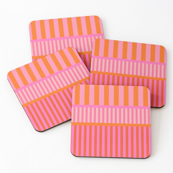 Item preview, Pink and Orange, Geometric, Multi Stripe Pattern designed and sold by OneThreeSix.