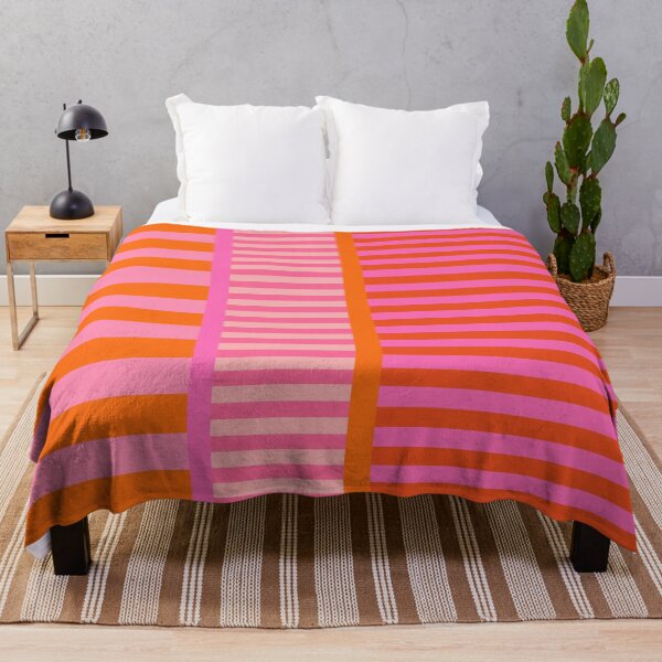 Item preview, Pink and Orange, Geometric, Multi Stripe Pattern designed and sold by OneThreeSix.