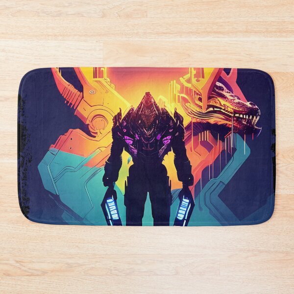 Item preview, Sobek Egyptian Crocodile God Cyberpunk Sticker Design: Merge Ancient Mythology with Futuristic Tech! designed and sold by Mytho Merch.