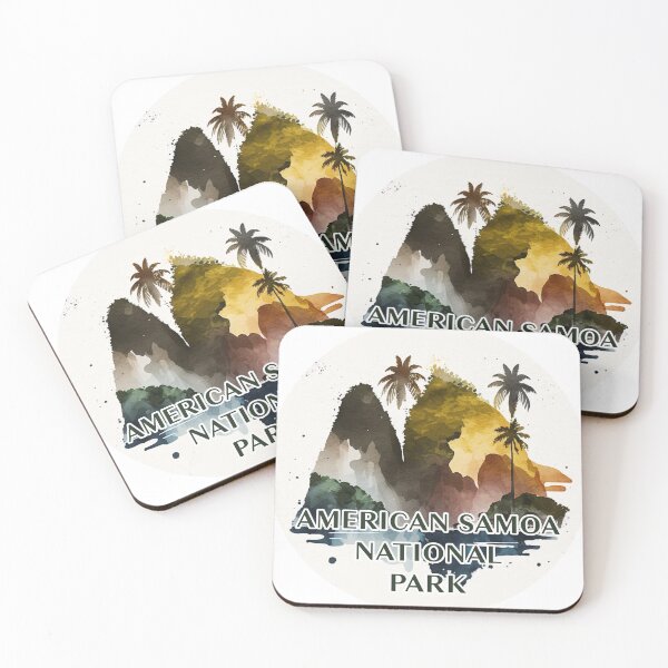 Item preview, American Samoa National Park Boho Watercolor Circle designed and sold by PikoApparel.