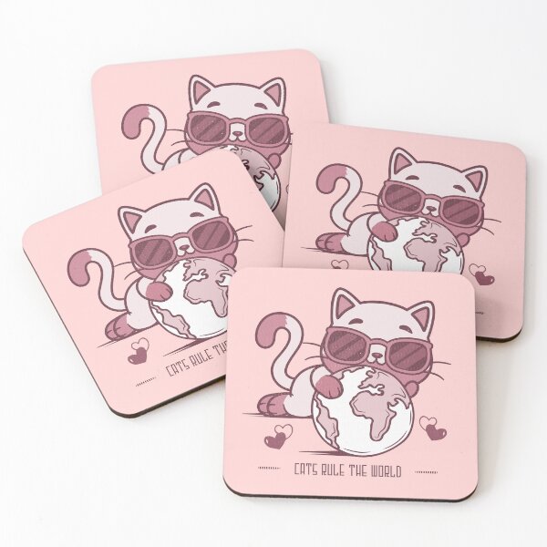 Item preview, Cats rule the world - funny cat quotes designed and sold by VichallanStudio.