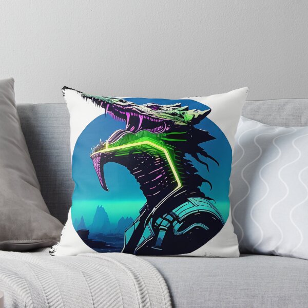 Item preview, Sobek Egyptian Crocodile God Cyberpunk Sticker Design: Merge Ancient Mythology with Futuristic Tech! designed and sold by Mytho Merch.