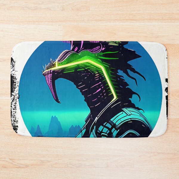Item preview, Sobek Egyptian Crocodile God Cyberpunk Sticker Design: Merge Ancient Mythology with Futuristic Tech! designed and sold by Mytho Merch.