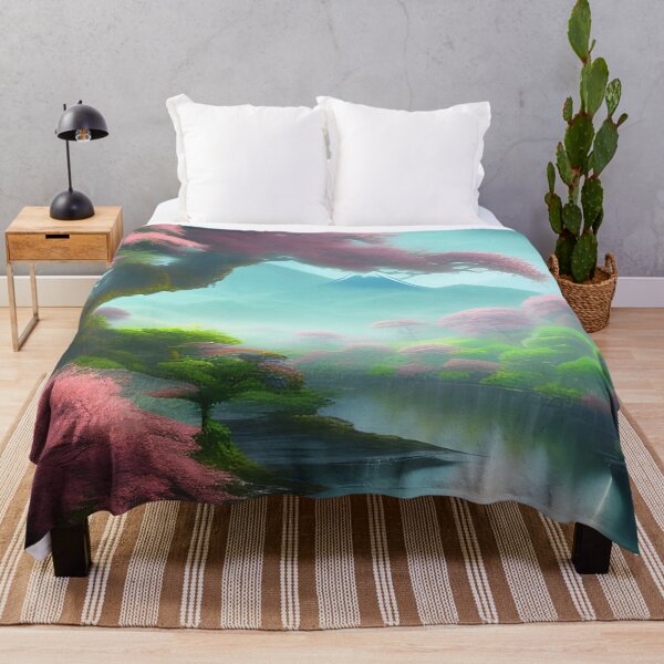 Item preview, Japanese Blossom Along a River Digital Art designed and sold by KaelumH.