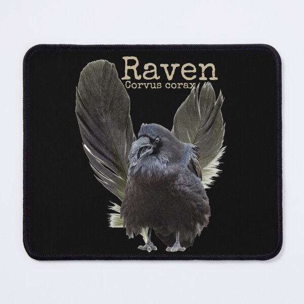 Item preview, Raven Corvus Corax With Feathers Colorful Nature Design designed and sold by EarthArtDesigns.