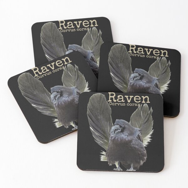 Item preview, Raven Corvus Corax With Feathers Colorful Nature Design designed and sold by EarthArtDesigns.
