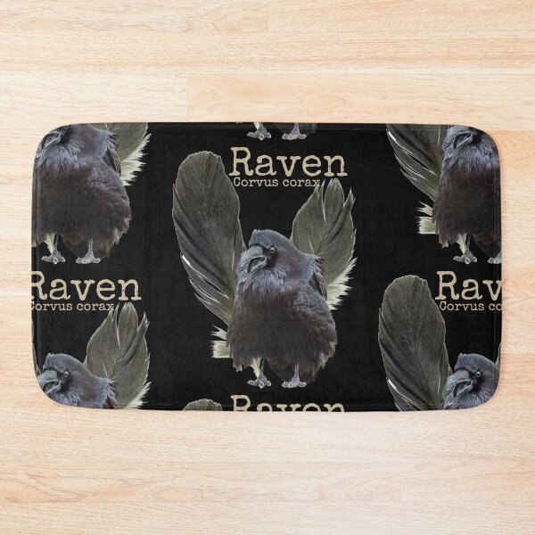 Item preview, Raven Corvus Corax With Feathers Colorful Nature Design designed and sold by EarthArtDesigns.