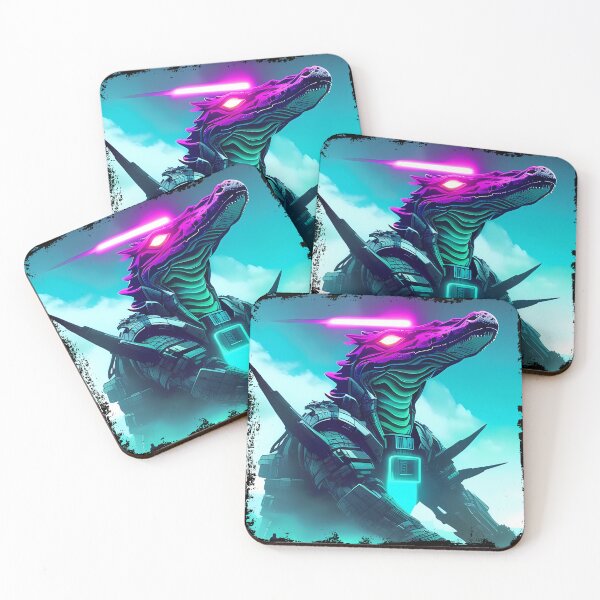 Item preview, Sobek Egyptian Crocodile God Cyberpunk Sticker Design: Merge Ancient Mythology with Futuristic Tech! designed and sold by Mytho Merch.