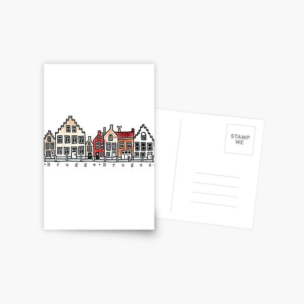 Brugges Belgium Art Postcard