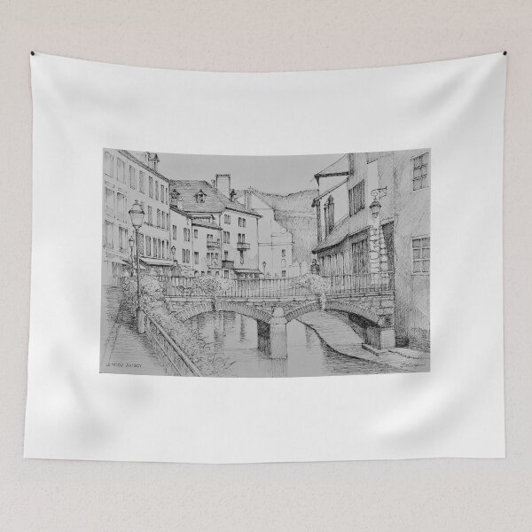 Item preview, Le Thiou flowing through la vieille ville d'Annecy, France designed and sold by Dai Wynn Fine Art.