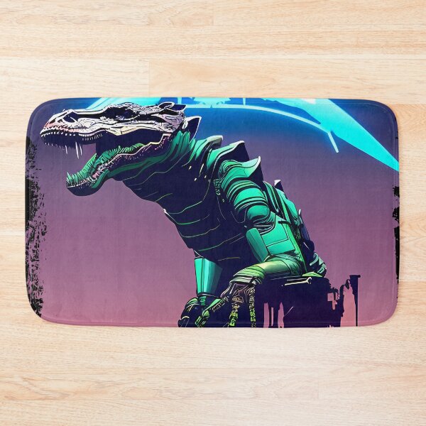 Item preview, Sobek Egyptian Crocodile God Cyberpunk Sticker Design: Merge Ancient Mythology with Futuristic Tech! designed and sold by Mytho Merch.
