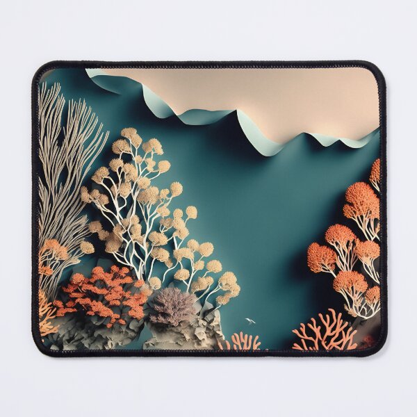 Item preview, Coral Reef Dive in Paper art style designed and sold by FormFinder.