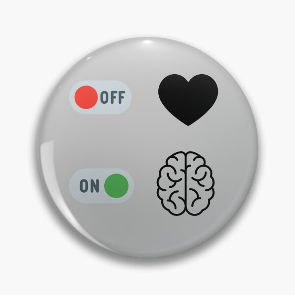 Item preview, Heart and brain,on and off designed and sold by fattim3.