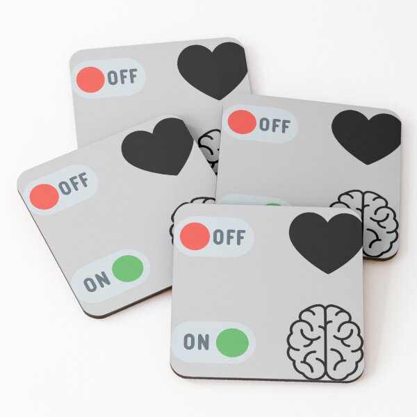 Item preview, Heart and brain,on and off designed and sold by fattim3.