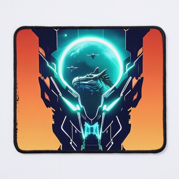 Item preview, Sobek Egyptian Crocodile God Cyberpunk Sticker Design: Merge Ancient Mythology with Futuristic Tech! designed and sold by Mytho Merch.