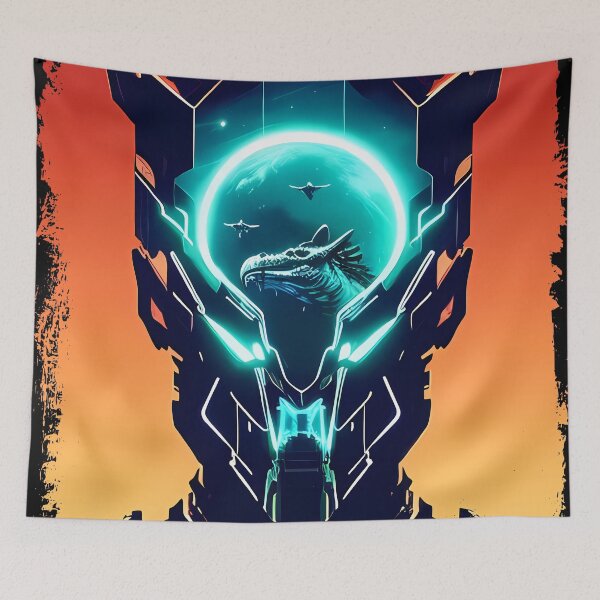 Item preview, Sobek Egyptian Crocodile God Cyberpunk Sticker Design: Merge Ancient Mythology with Futuristic Tech! designed and sold by Mytho Merch.