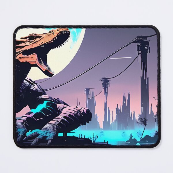 Item preview, Sobek Egyptian Crocodile God Cyberpunk Sticker Design: Merge Ancient Mythology with Futuristic Tech! designed and sold by Mytho Merch.