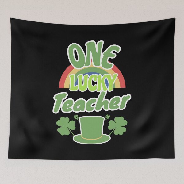 Item preview, One Lucky Teacher, St Patricks Day designed and sold by AHthatIsNice.