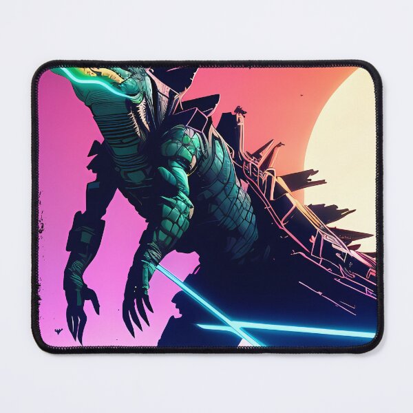 Item preview, Sobek Egyptian Crocodile God Cyberpunk Sticker Design: Merge Ancient Mythology with Futuristic Tech! designed and sold by Mytho Merch.