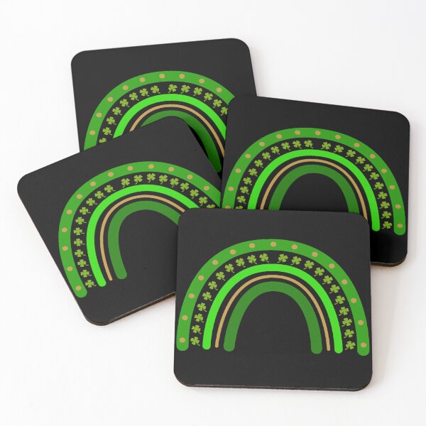 Item preview, Green rainbow with shamrock, St. Patrick's Day, Ireland flag designed and sold by SnorbelDesign.