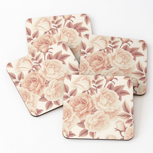 Item preview, Antique pink roses - vintage pattern designed and sold by patterncrow.