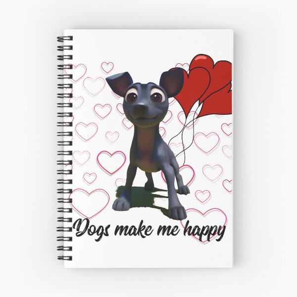 Item preview, Dogs make me happy designed and sold by Xolo-Rescue.