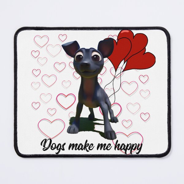 Item preview, Dogs make me happy designed and sold by Xolo-Rescue.