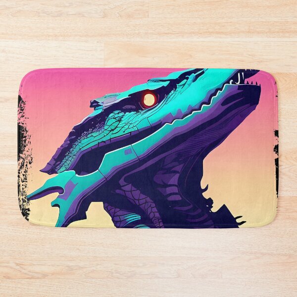 Item preview, Sobek Egyptian Crocodile God Cyberpunk Sticker Design: Merge Ancient Mythology with Futuristic Tech! designed and sold by Mytho Merch.
