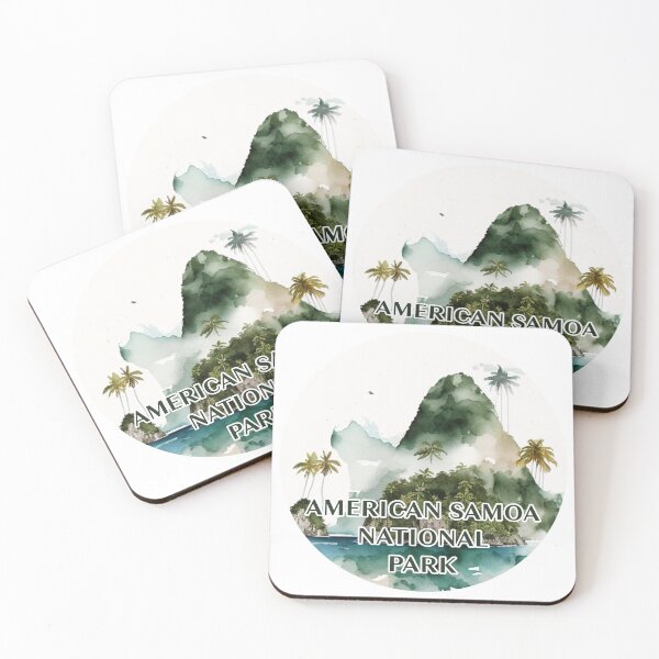 Item preview, American Samoa National Park Boho Watercolor Circle designed and sold by PikoApparel.