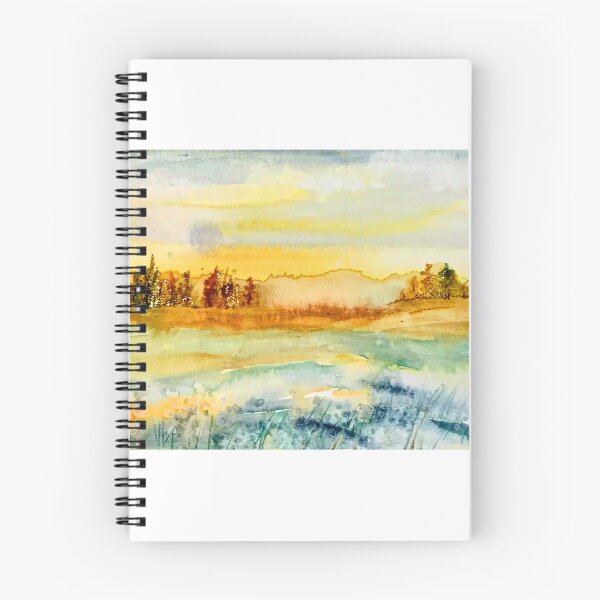 Item preview, Golden landscape  designed and sold by watercolorsLiz.