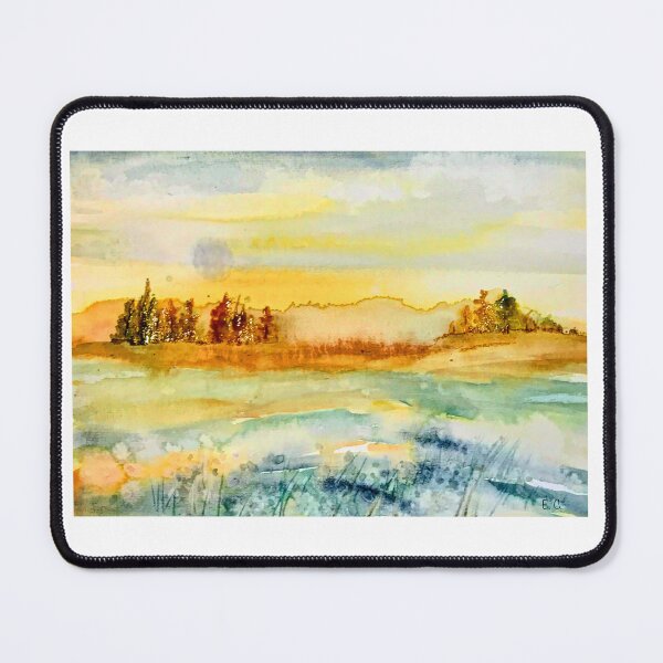 Item preview, Golden landscape  designed and sold by watercolorsLiz.